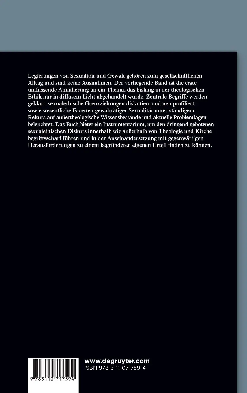 Rückseite: 9783110717594 | Im Dunkel der Sexualität | Gerhard Schreiber | Buch | X | Deutsch