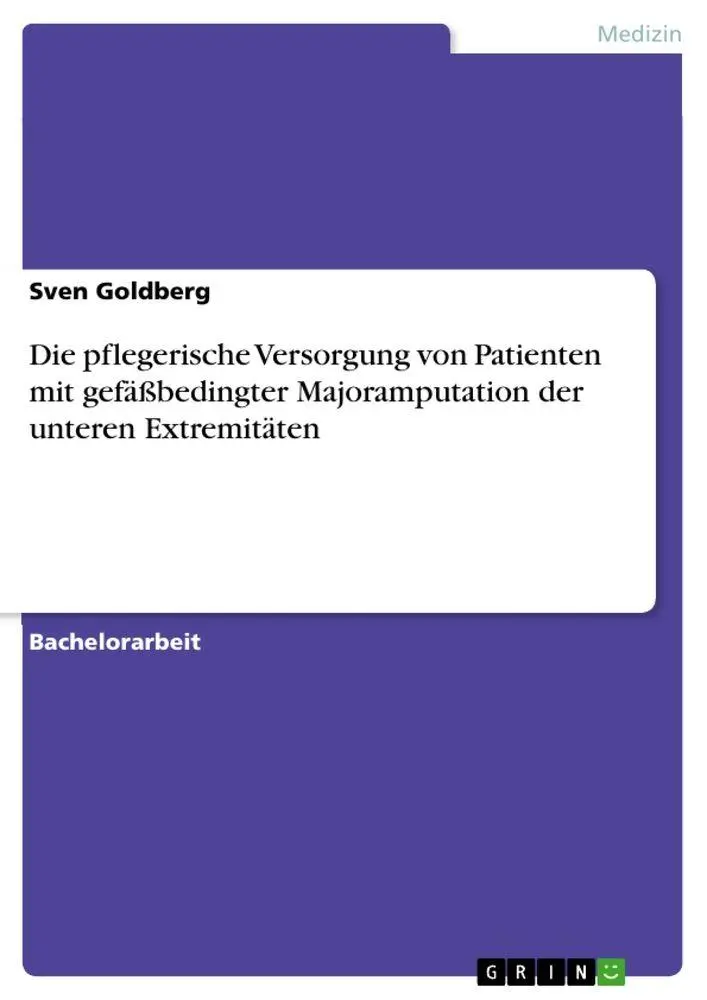 Cover: 9783389007594 | Die pflegerische Versorgung von Patienten mit gefäßbedingter...