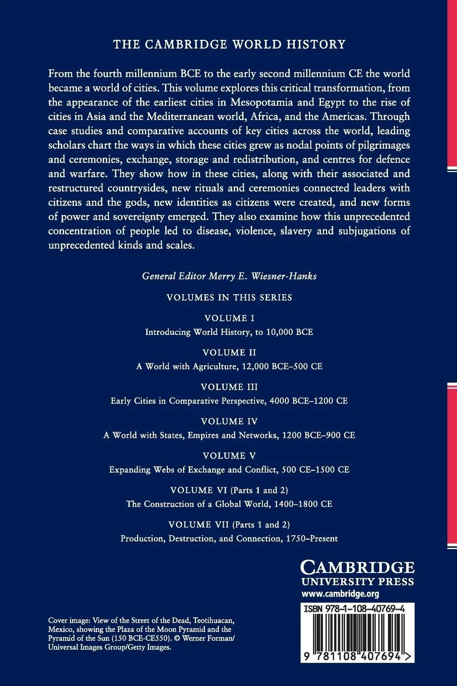 Rückseite: 9781108407694 | The Cambridge World History | Norman Yoffee | Taschenbuch | Paperback