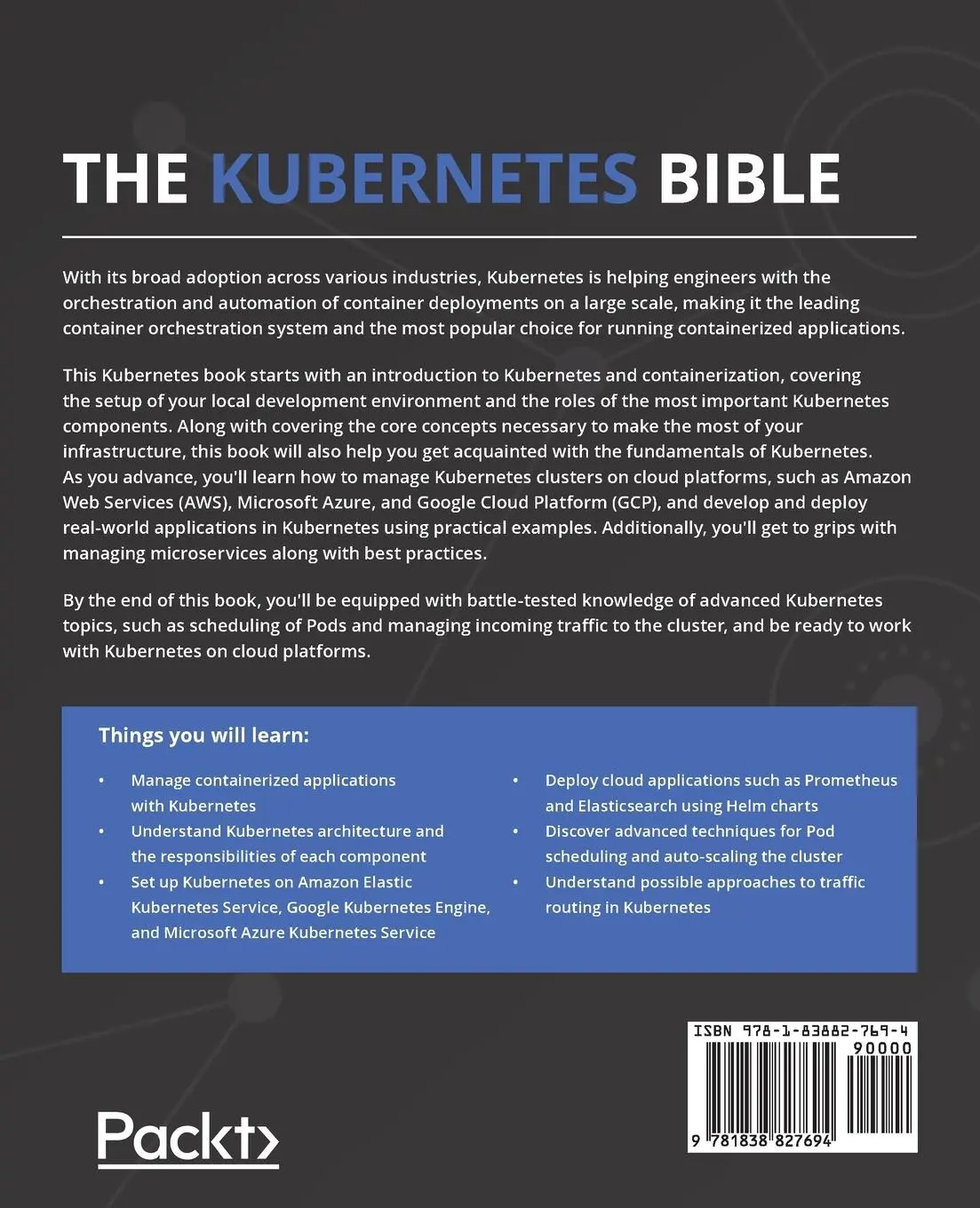 Rückseite: 9781838827694 | THE KUBERNETES BIBLE | Nassim Kebbani (u. a.) | Taschenbuch | Englisch