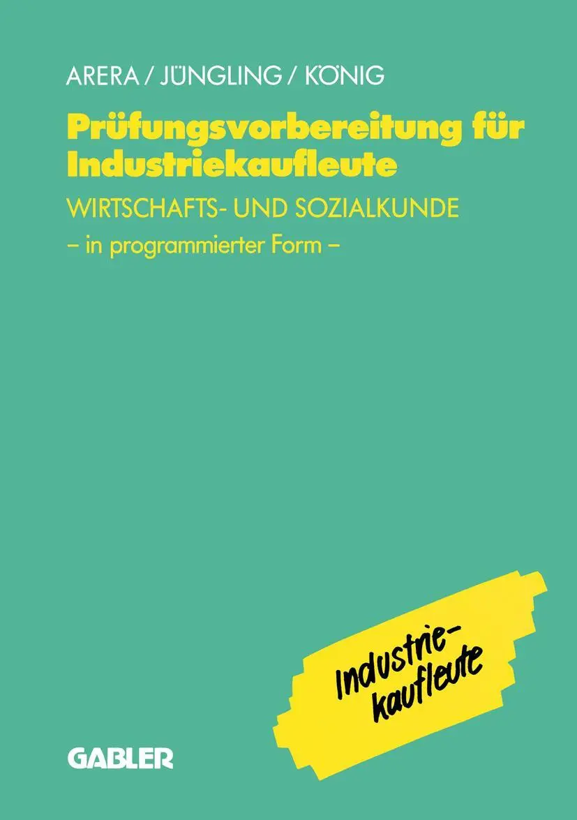 Cover: 9783409197694 | Prüfungsvorbereitung für Industriekaufleute | Kirsten Jüngling (u. a.)