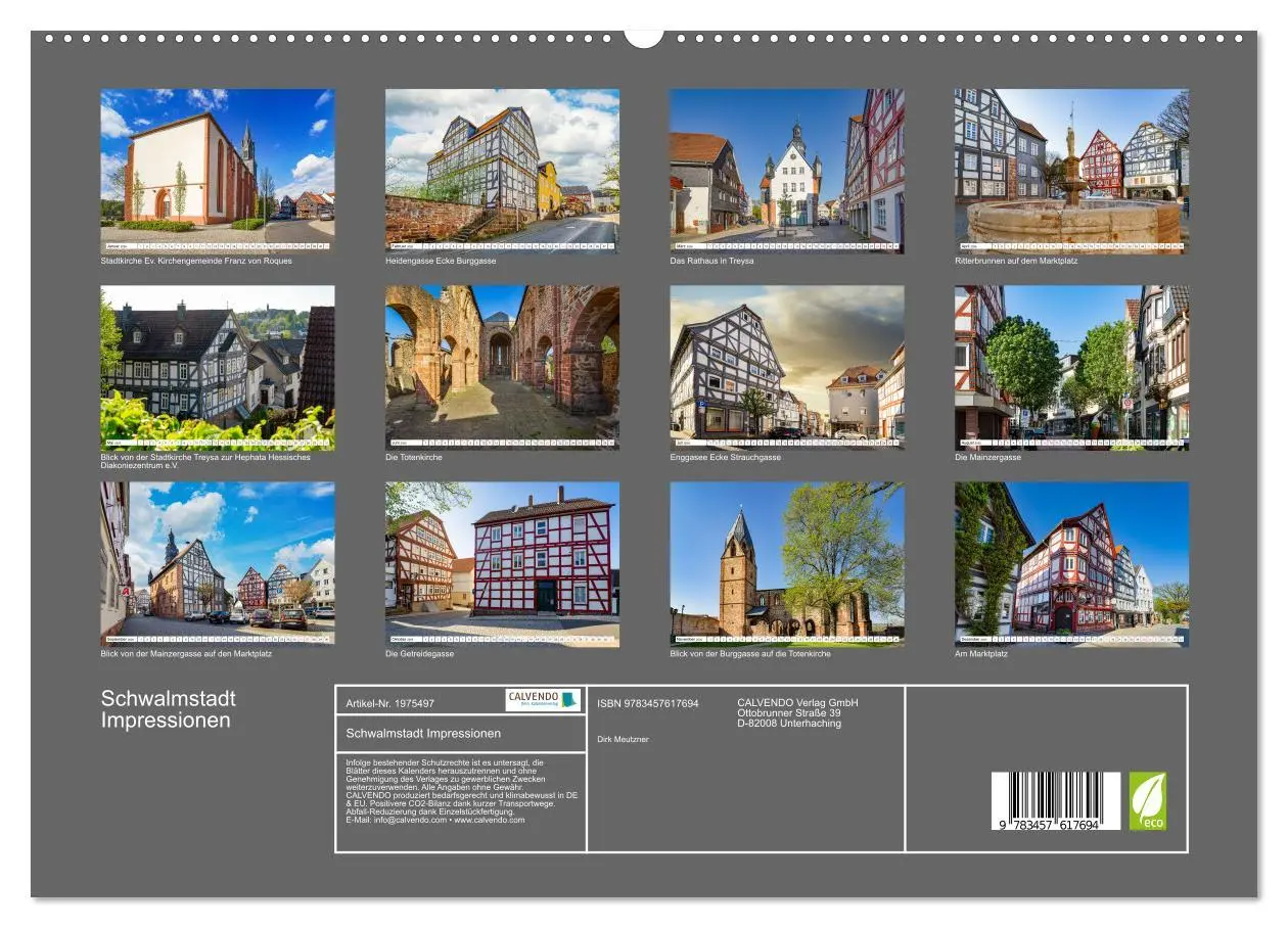 Bild: 9783457617694 | Schwalmstadt Impressionen (Wandkalender 2026 DIN A2 quer), CALVENDO...