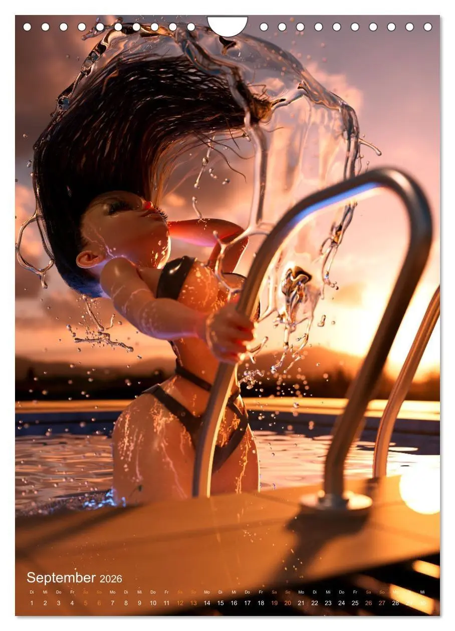 Bild: 9783516327694 | Pin Up Kalender Carsten Mell (Wandkalender 2026 DIN A4 hoch),...