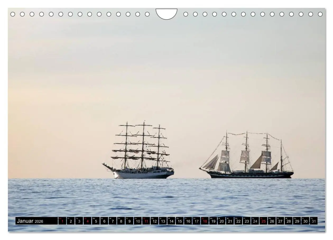 Bild: 9783516177794 | Hanse Sail (Wandkalender 2026 DIN A4 quer), CALVENDO Monatskalender