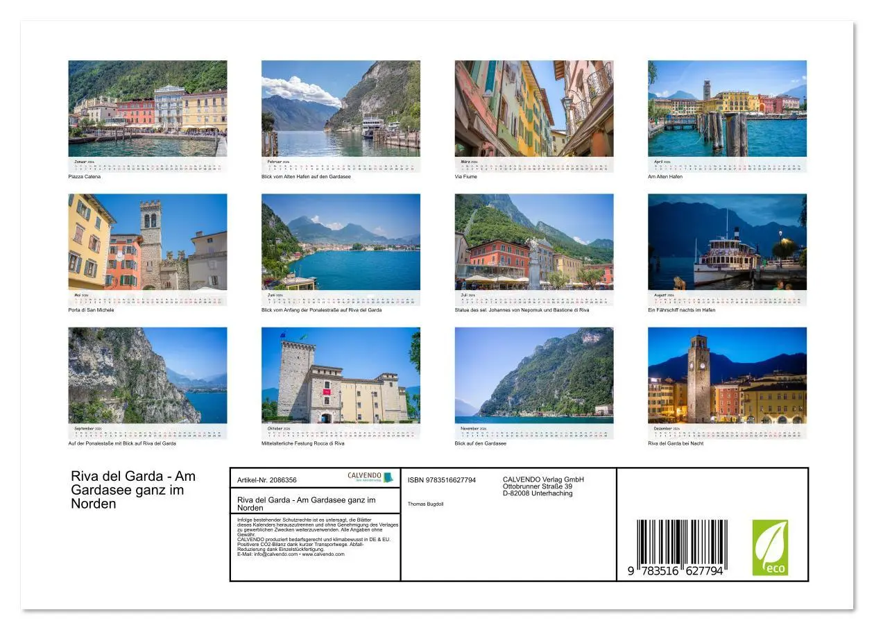 Bild: 9783516627794 | Riva del Garda - Am Gardasee ganz im Norden (Wandkalender 2026 DIN...