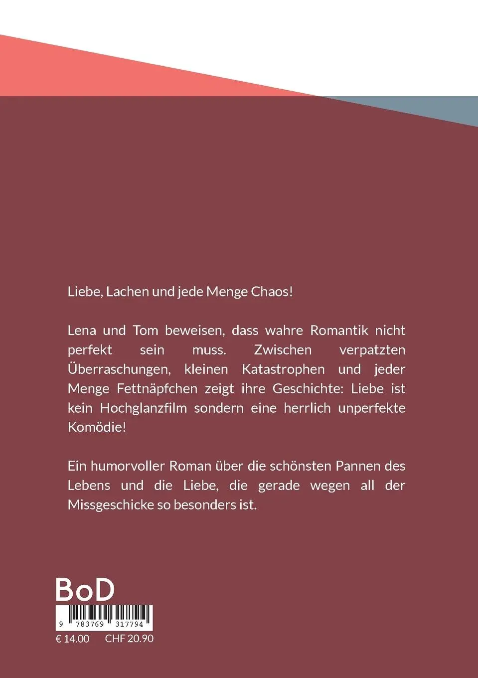 Rückseite: 9783769317794 | Perfekt unperfekt- eine chaotische Liebesgeschichte | Betina Klein