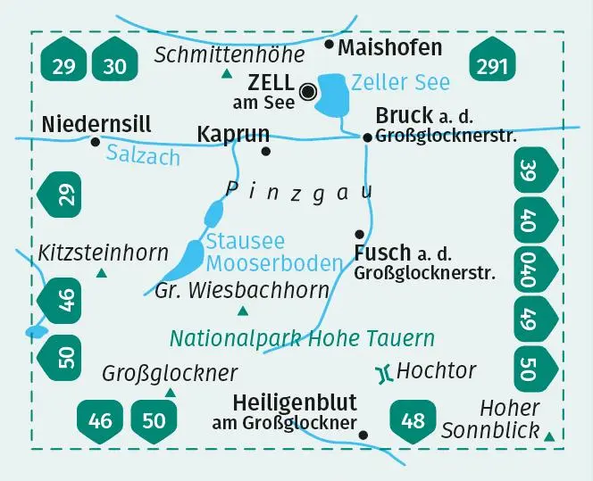 Bild: 9783991217794 | KOMPASS Wanderkarte 030 Zell am See, Kaprun 1:35.000 | (Land-)Karte