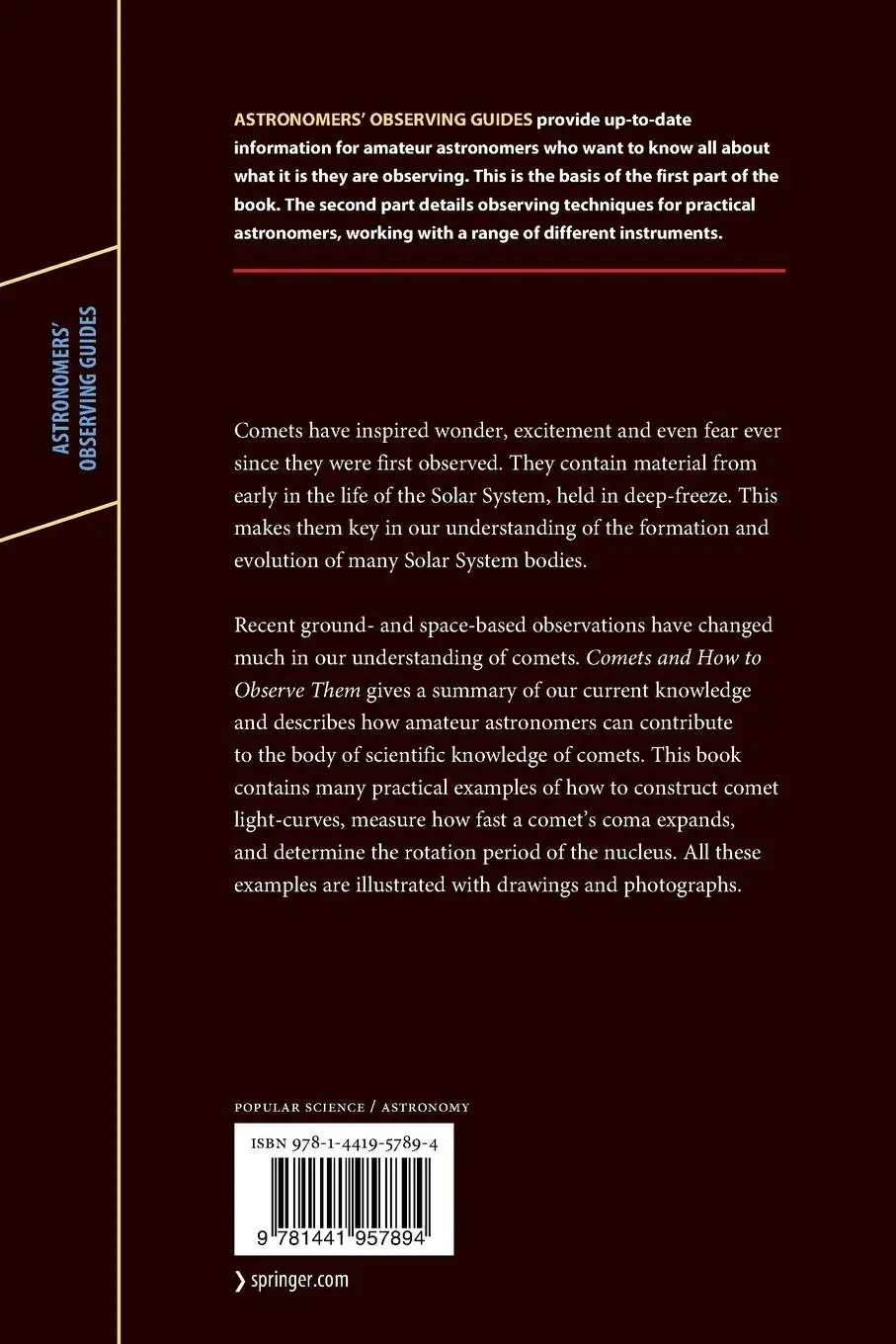 Rückseite: 9781441957894 | Comets and How to Observe Them | Jr. Schmude | Taschenbuch | xii
