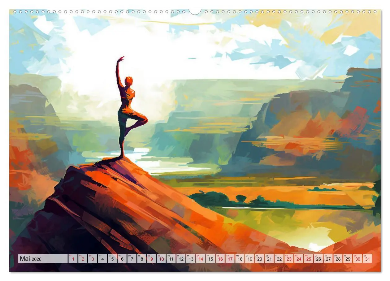 Bild: 9783457527894 | Yoga, die innere Balance (Wandkalender 2026 DIN A2 quer), CALVENDO...