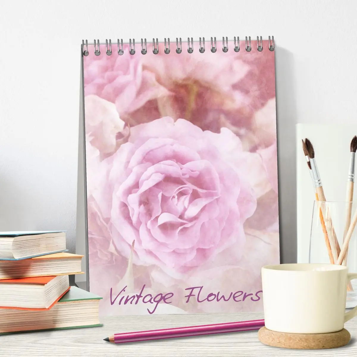 Bild: 9783516477894 | Vintage Flowers (Tischkalender 2026 DIN A5 hoch), CALVENDO...