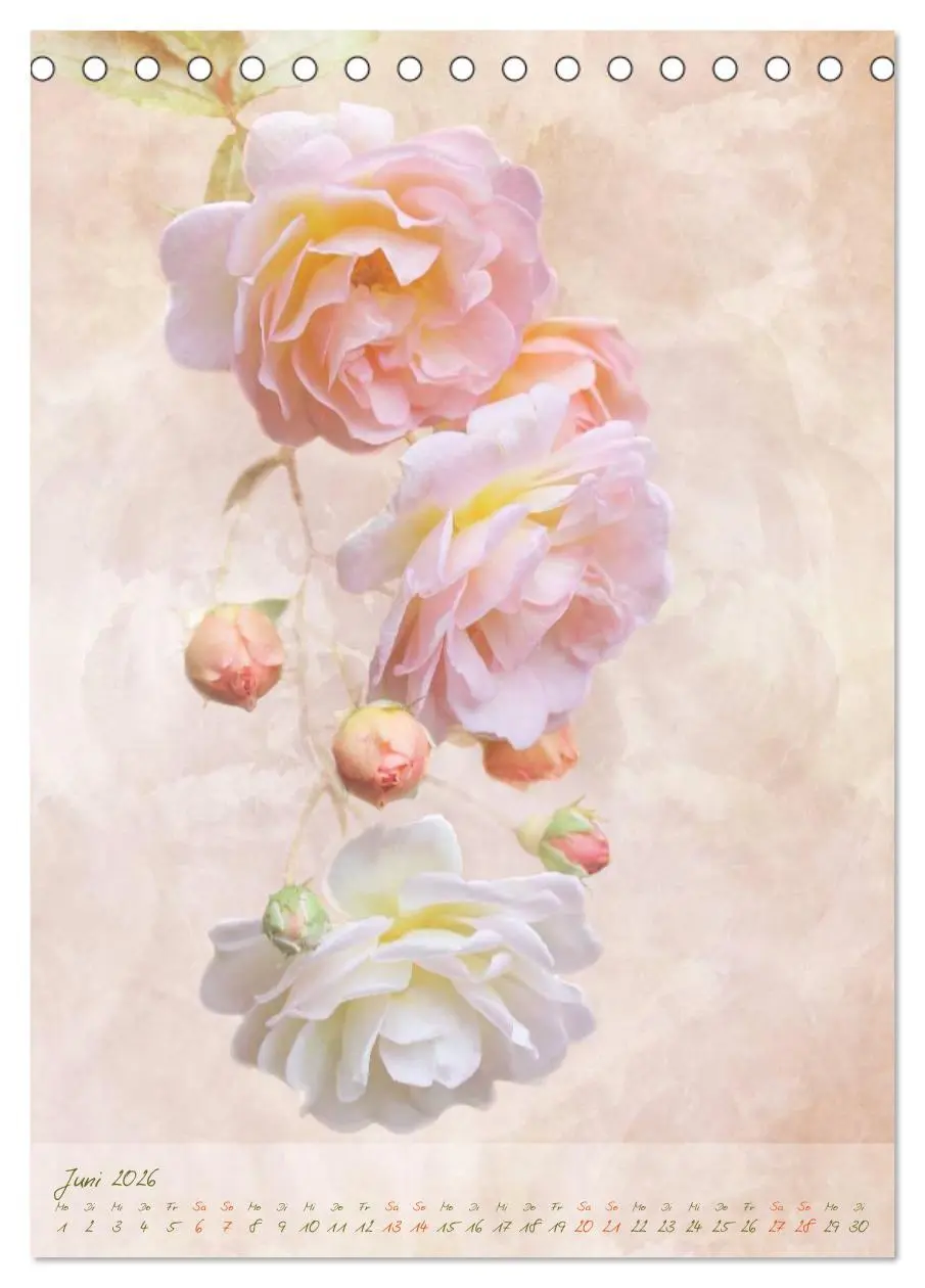 Bild: 9783516477894 | Vintage Flowers (Tischkalender 2026 DIN A5 hoch), CALVENDO...