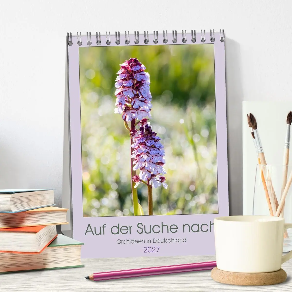 Bild: 9783569567894 | Auf der Suche nach Orchideen in Deutschland (Tischkalender 2027 DIN...