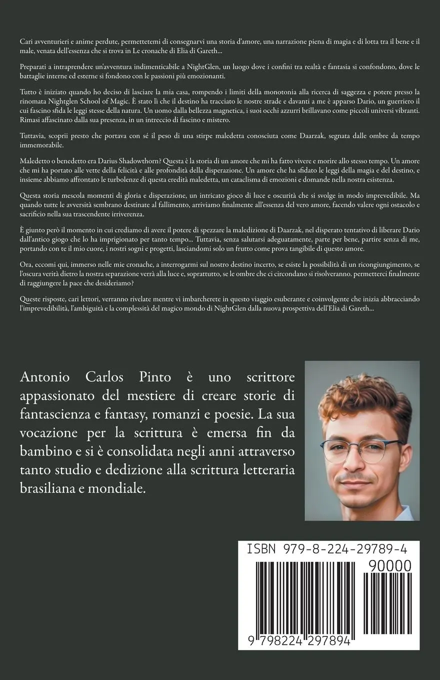 Rückseite: 9798224297894 | Le cronache di Elia di Gareth | Antonio Carlos Pinto | Taschenbuch