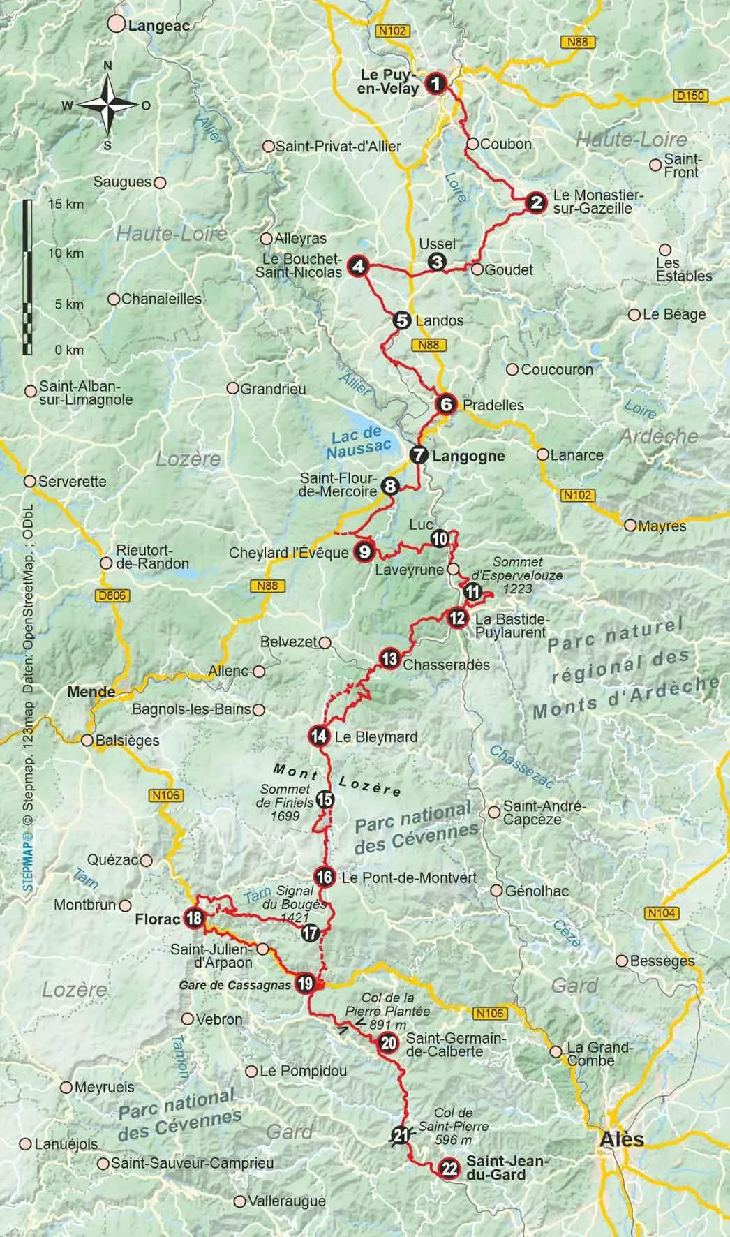 Bild: 9783866867994 | Frankreich: Cevennen Stevensonweg GR 70 | Véronique Kämper (u. a.)