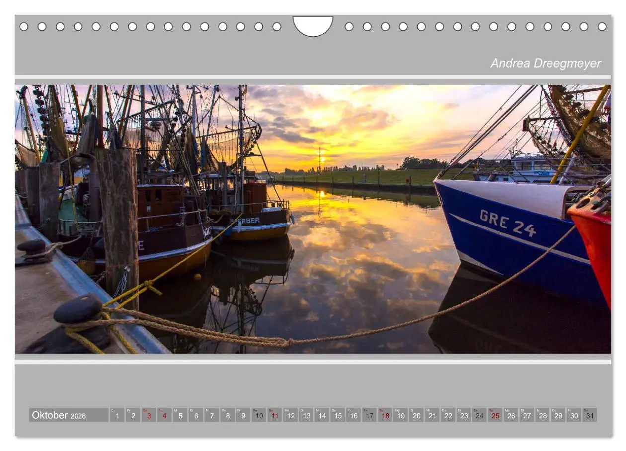 Bild: 9783457888094 | Greetsiel-Panorama (Wandkalender 2026 DIN A4 quer), CALVENDO...