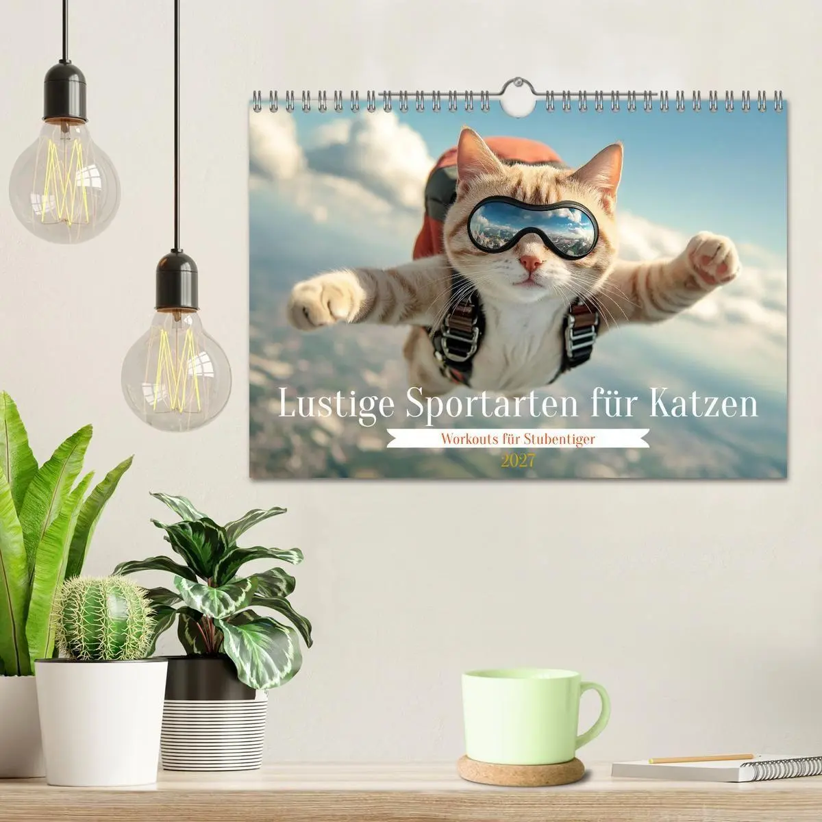 Bild: 9783569068094 | Lustige Sportarten für Katzen (Wandkalender 2027 DIN A4 quer),...