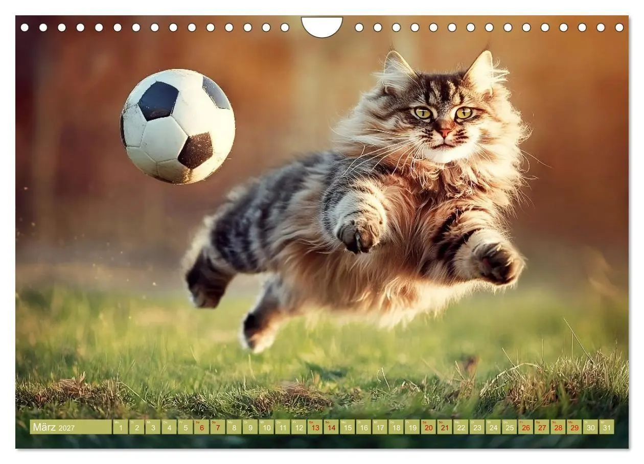 Bild: 9783569068094 | Lustige Sportarten für Katzen (Wandkalender 2027 DIN A4 quer),...