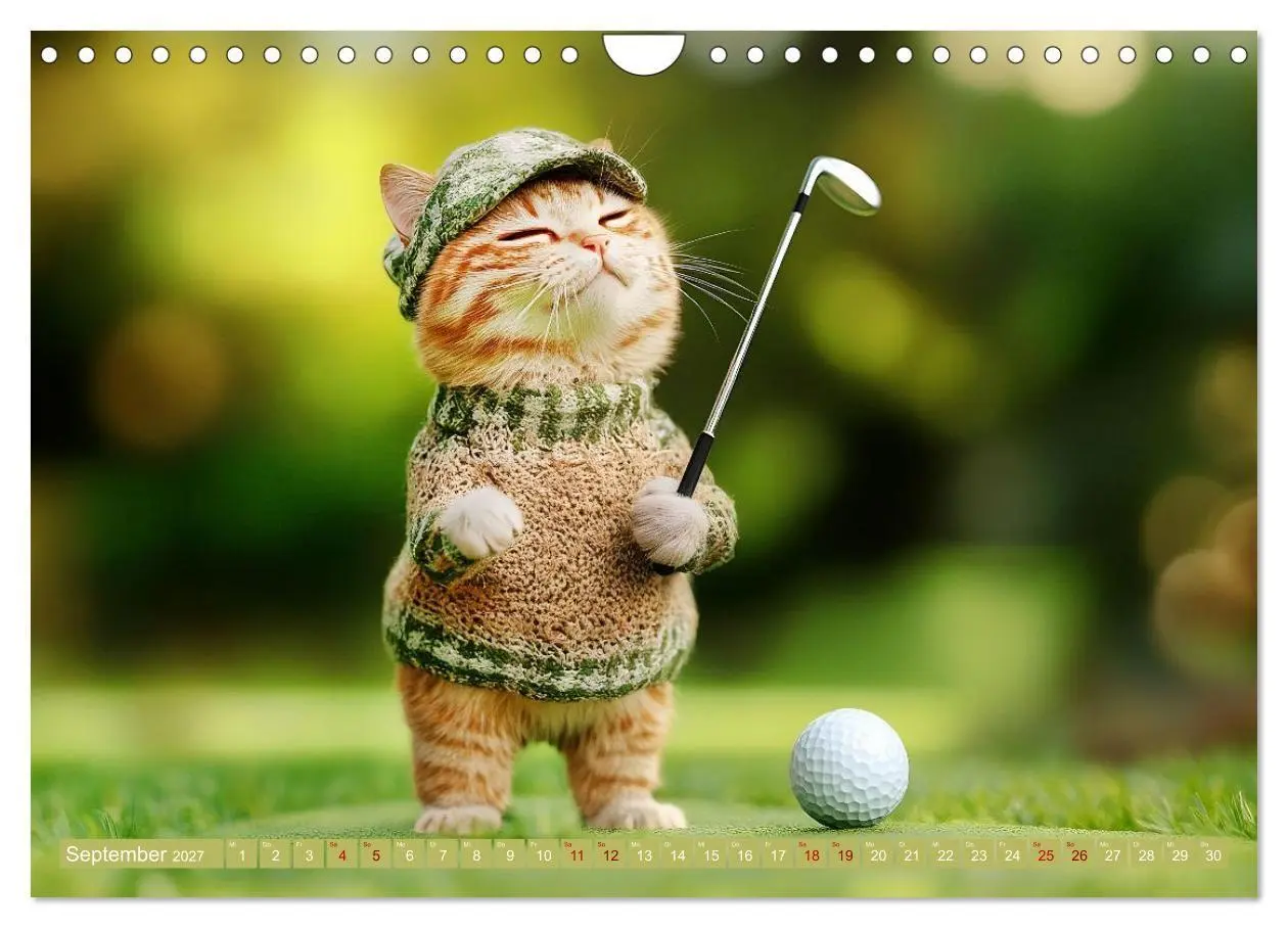 Bild: 9783569068094 | Lustige Sportarten für Katzen (Wandkalender 2027 DIN A4 quer),...