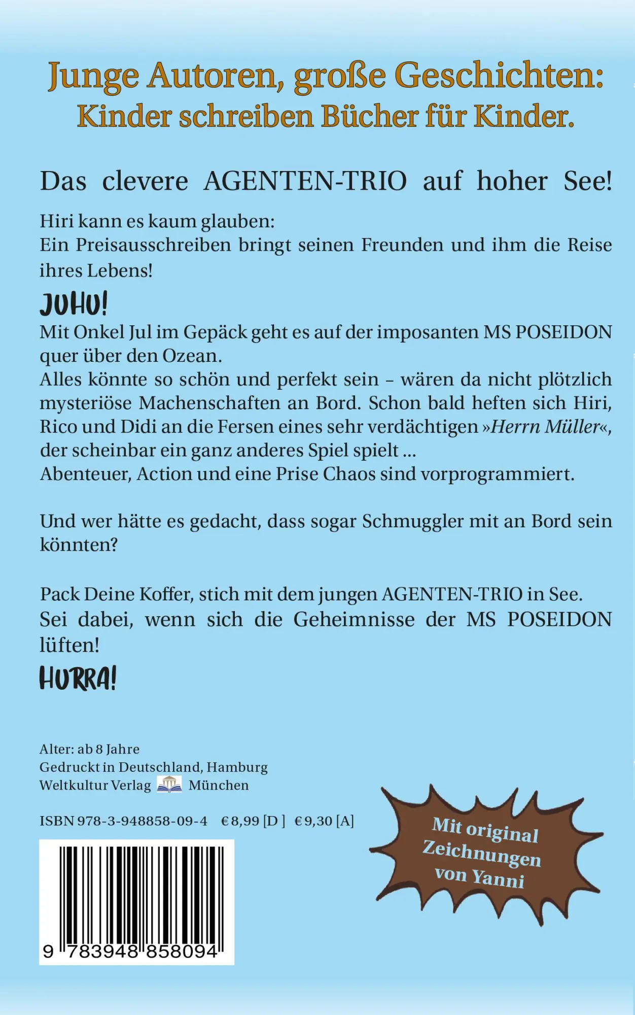 Rückseite: 9783948858094 | Das clevere Agenten-Trio | Kreuzfahrt mit Hindernissen | Goossens