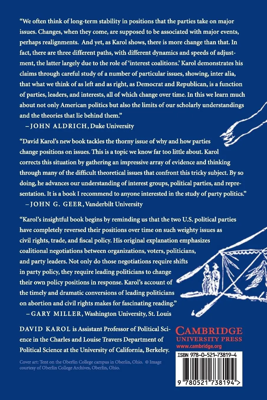Rückseite: 9780521738194 | Party Position Change in American Politics | David Karol | Taschenbuch