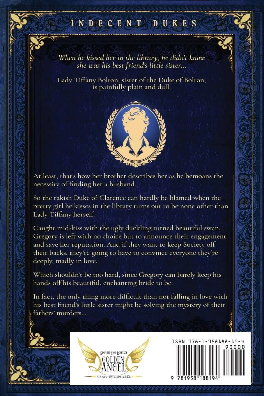 Rückseite: 9781958188194 | The Duke's Indecent Scandal | Golden Angel | Taschenbuch | Englisch
