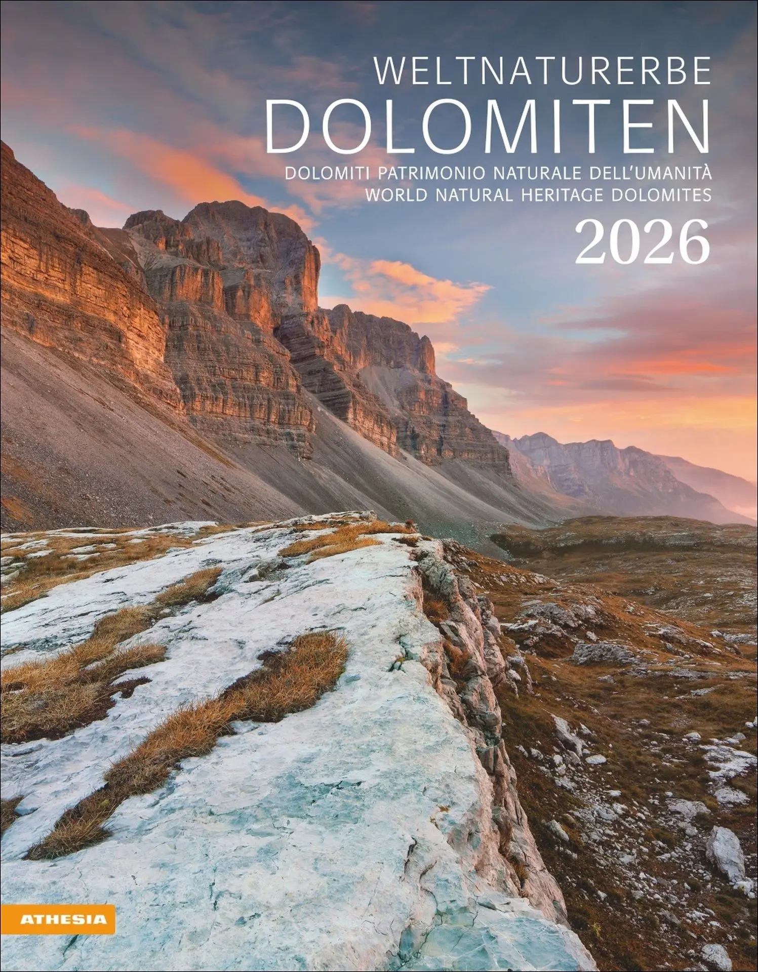 Cover: 9788868398194 | Weltnaturerbe Dolomiten Kalender 2026 | Kalender | 14 S. | Deutsch