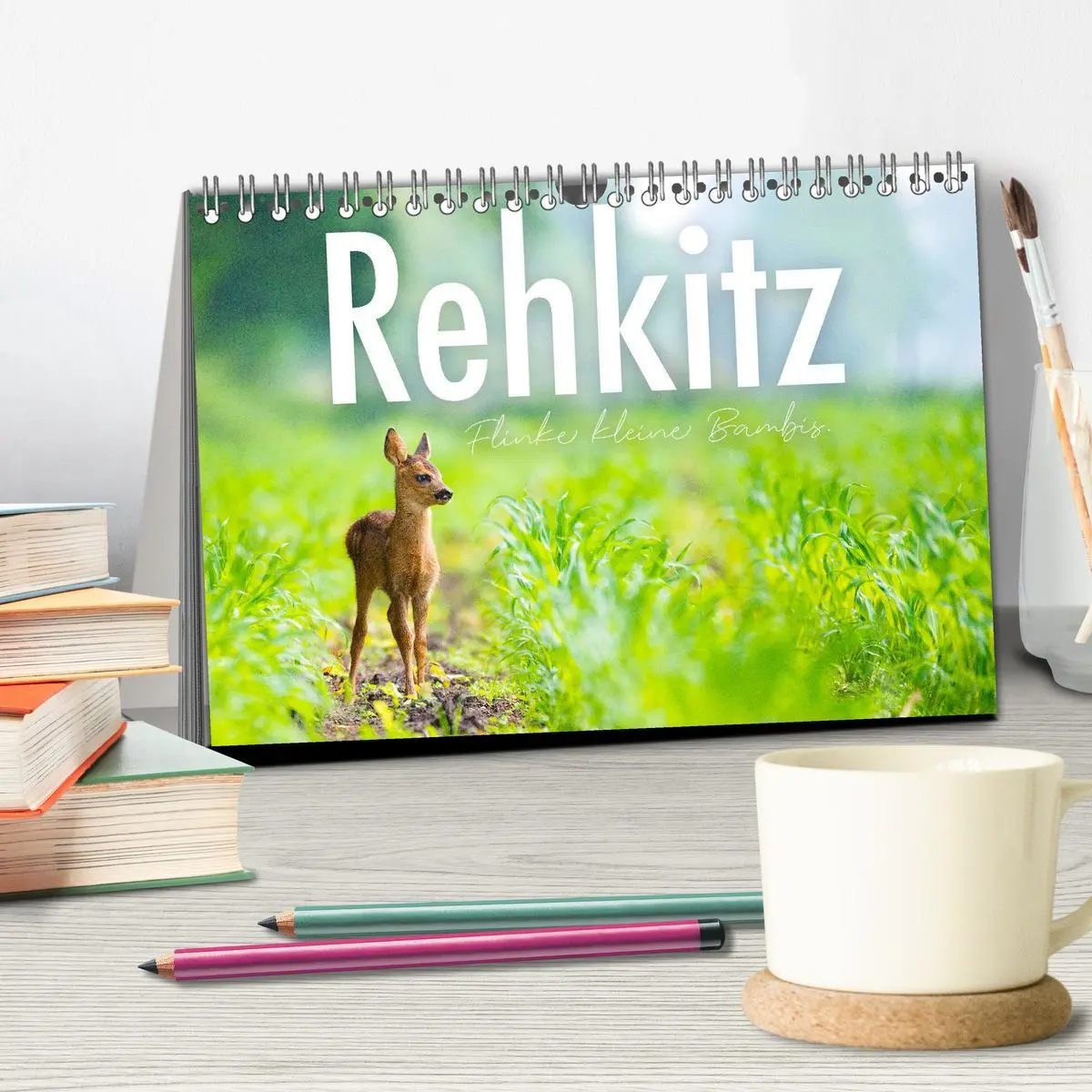 Bild: 9783457558294 | Rehkitz - Flinke kleine Bambis. (Tischkalender 2026 DIN A5 quer),...