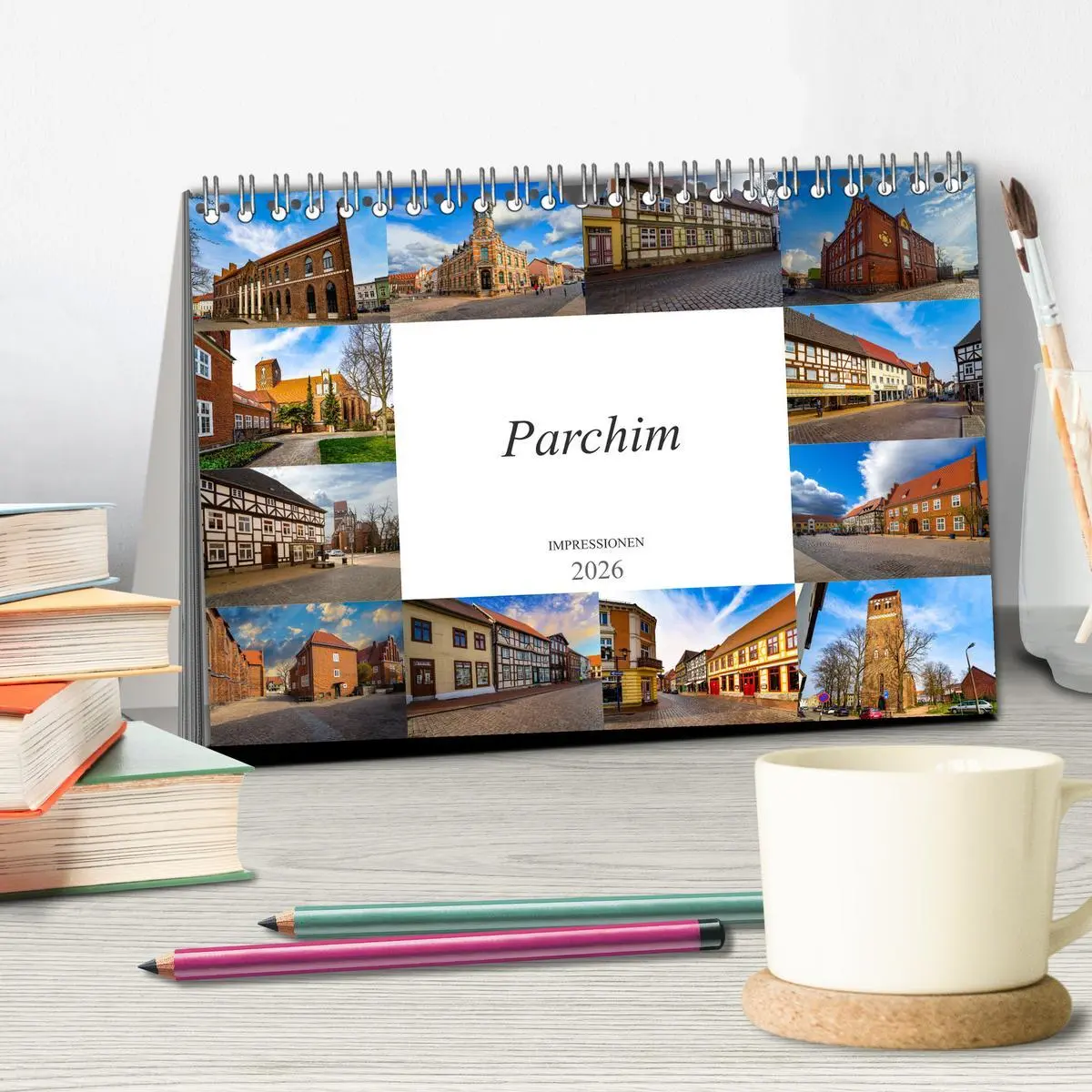 Bild: 9783457798294 | Parchim Impressionen (Tischkalender 2026 DIN A5 quer), CALVENDO...