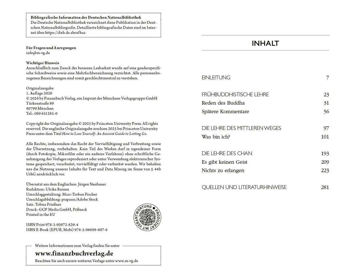 Bild: 9783959728294 | Über die Kunst des Loslassens | Jay L. Garfield (u. a.) | Buch | 2025