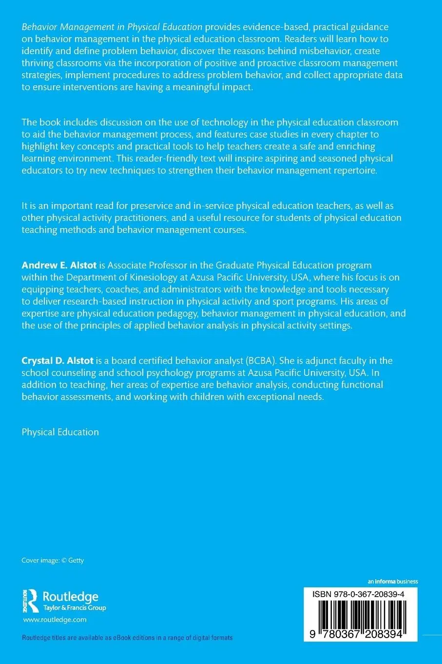 Rückseite: 9780367208394 | Behavior Management in Physical Education | A Practical Guide | Buch