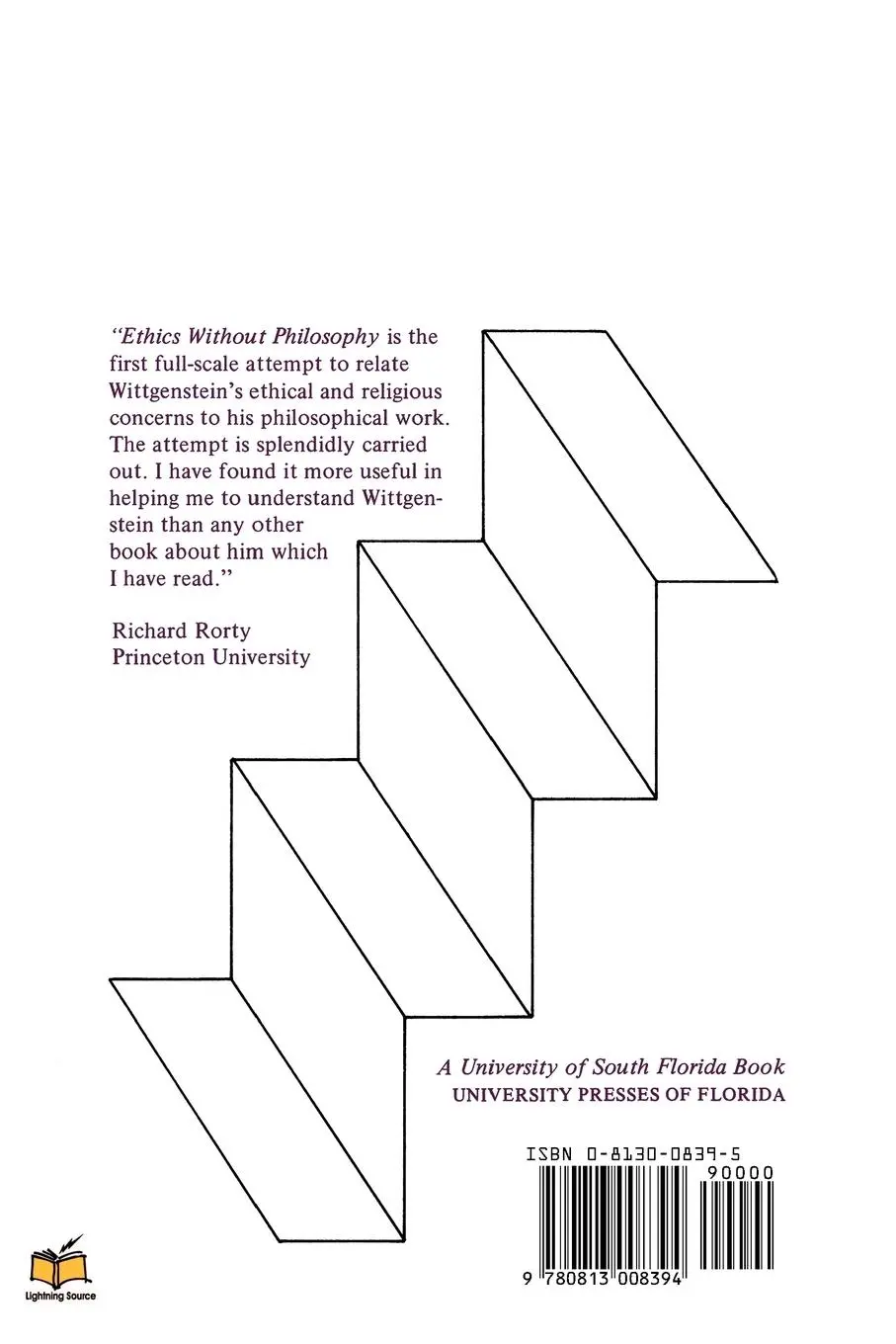 Rückseite: 9780813008394 | Ethics Without Philosophy | Wittgenstein and the Moral Life | Edwards