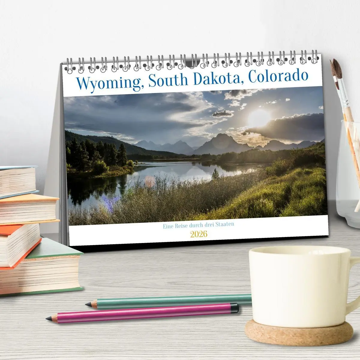 Bild: 9783457478394 | Wyoming, South Dakota Colorado (Tischkalender 2026 DIN A5 quer),...