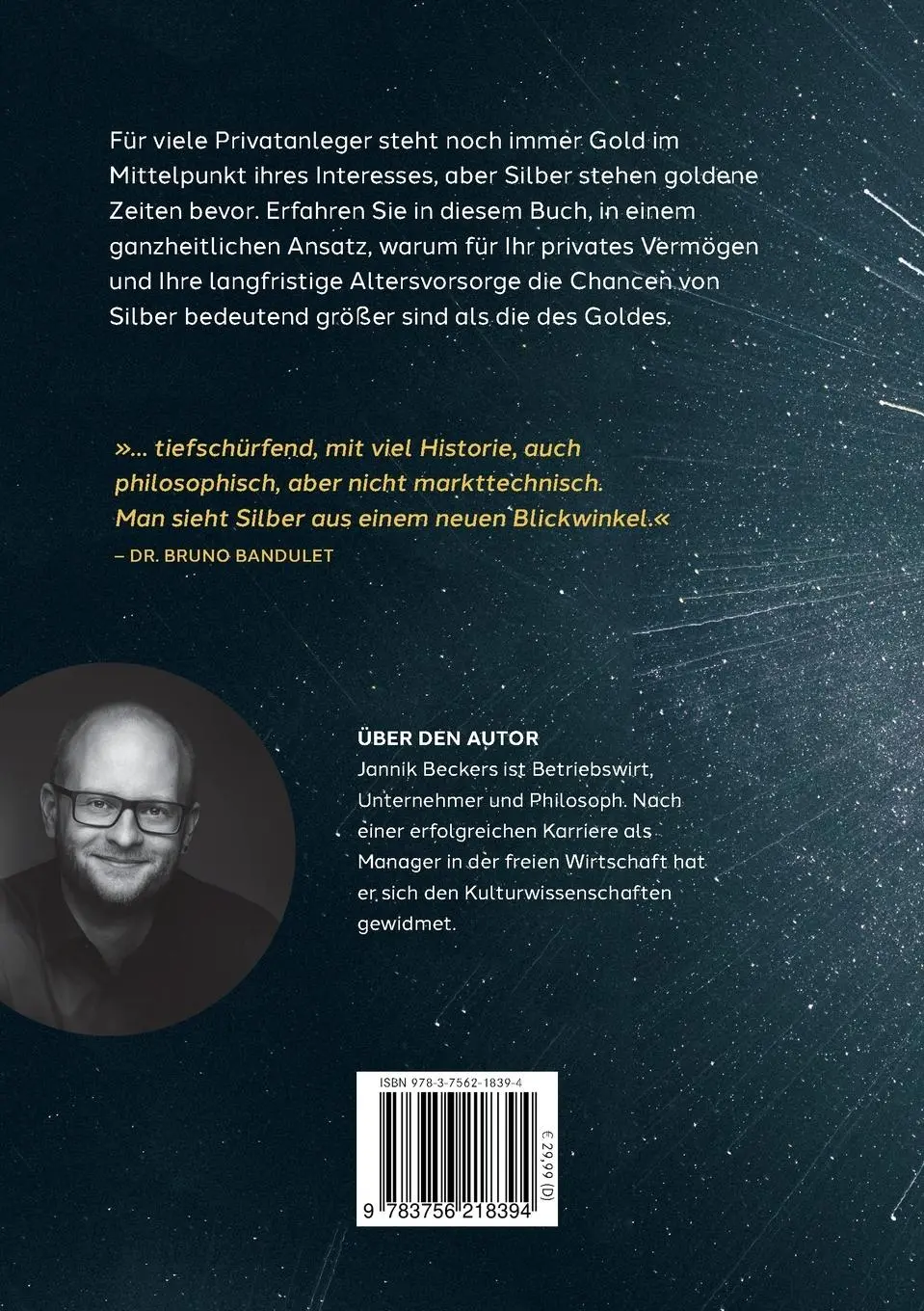 Rückseite: 9783756218394 | Jahrhundertchance Silber | Jannik Beckers | Taschenbuch | Paperback