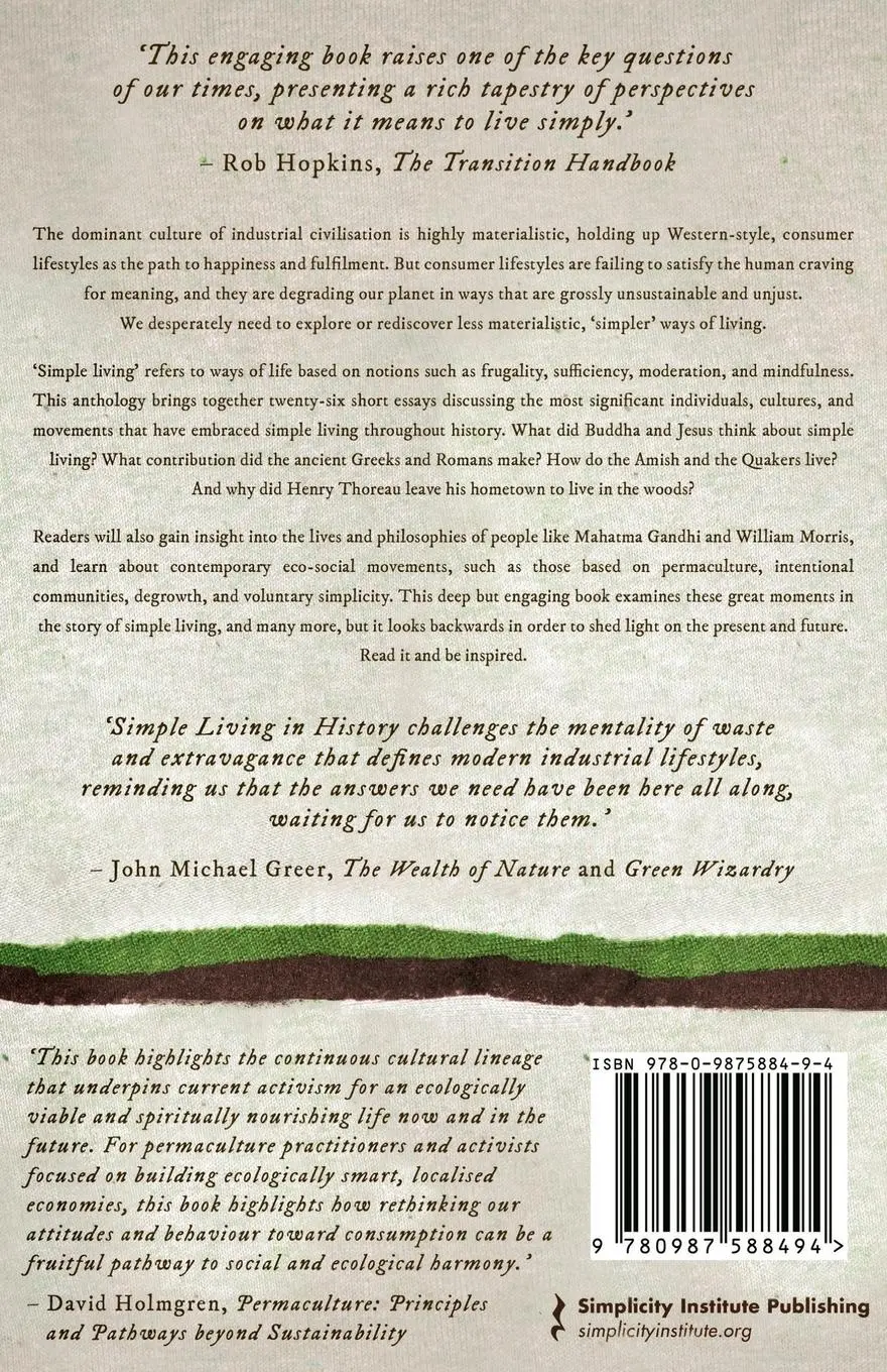 Rückseite: 9780987588494 | Simple Living in History | Pioneers of the Deep Future | Authors