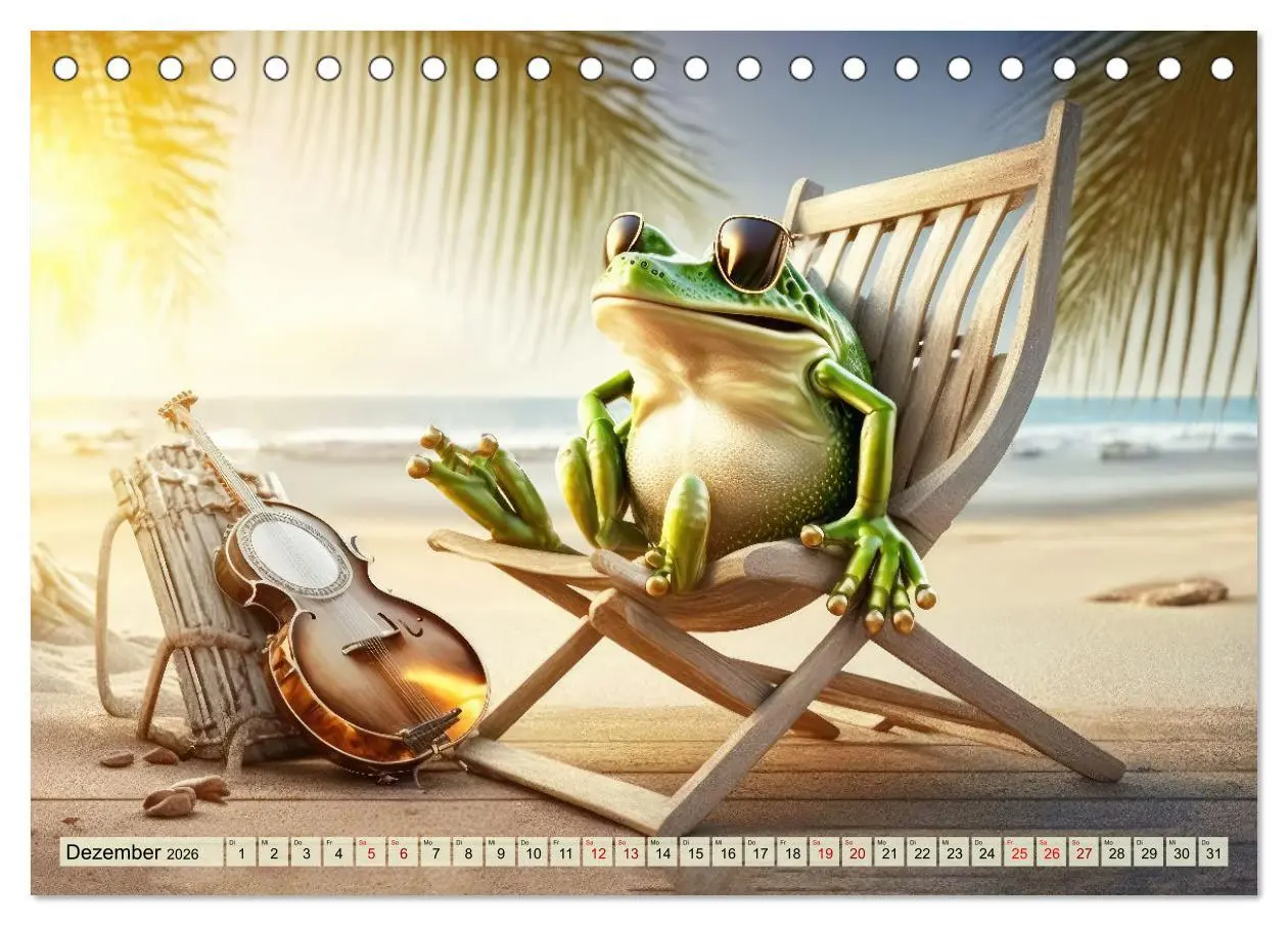 Bild: 9783457538494 | Frosch Konzert (Tischkalender 2026 DIN A5 quer), CALVENDO...