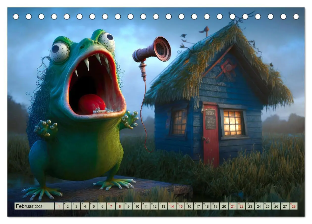 Bild: 9783457538494 | Frosch Konzert (Tischkalender 2026 DIN A5 quer), CALVENDO...