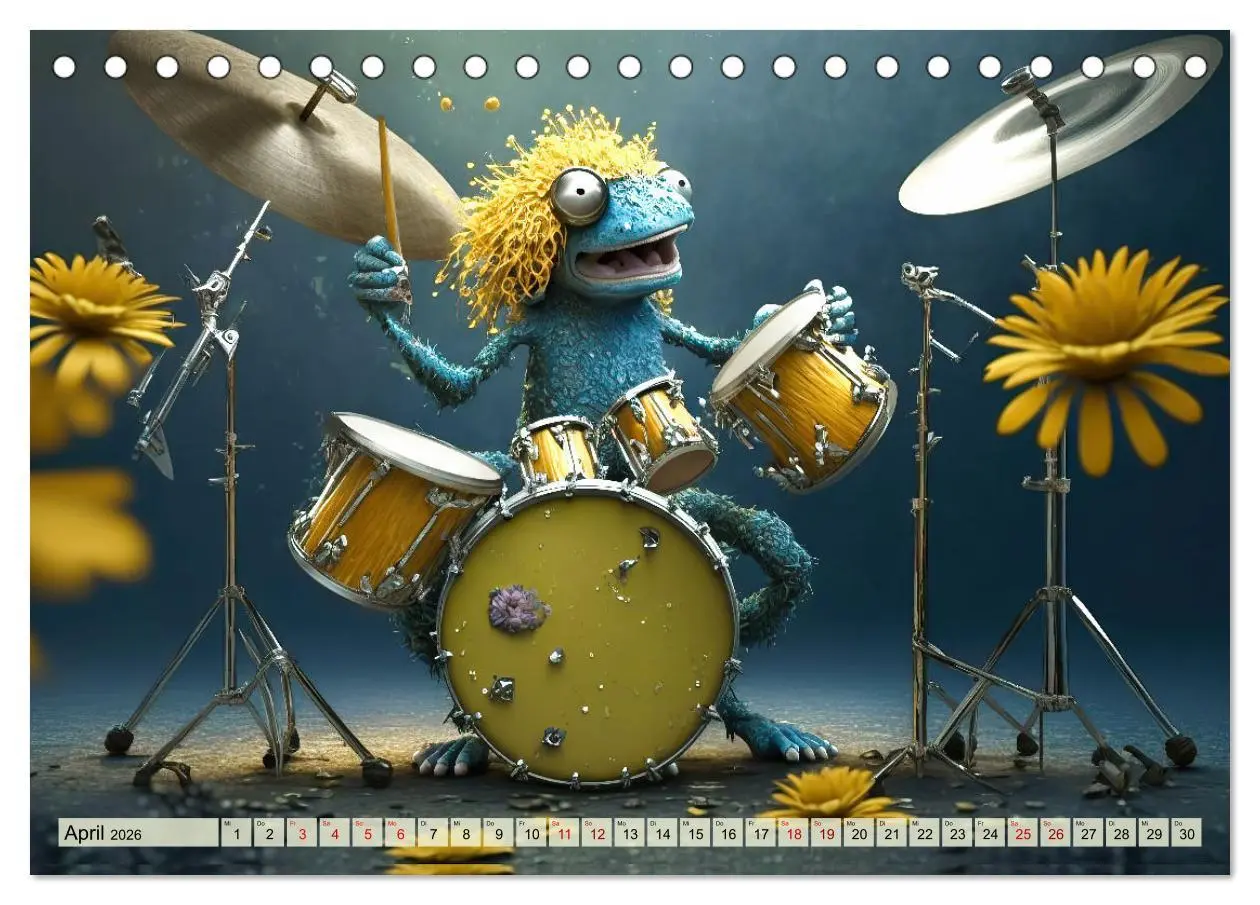 Bild: 9783457538494 | Frosch Konzert (Tischkalender 2026 DIN A5 quer), CALVENDO...