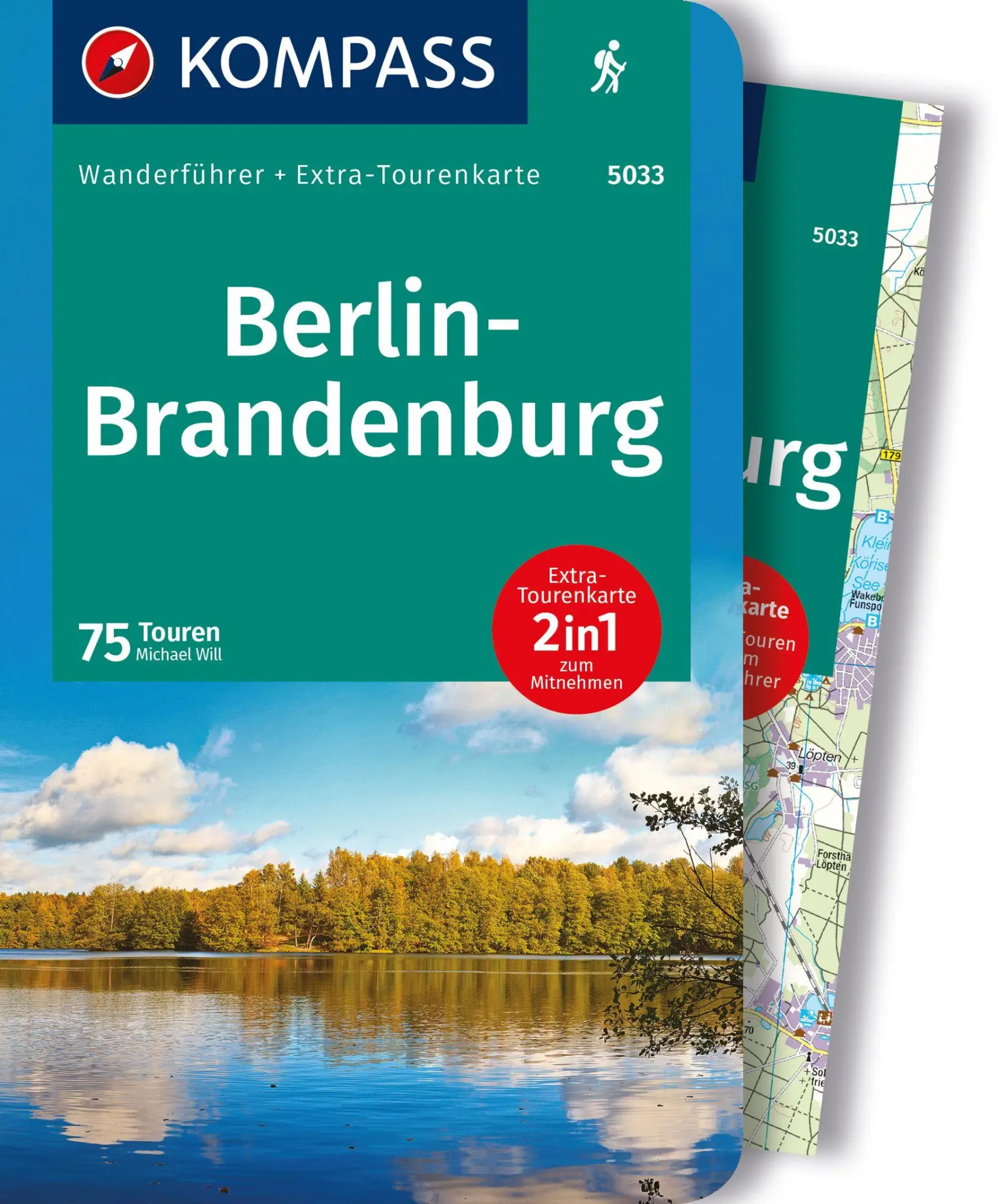 Cover: 9783991218494 | KOMPASS Wanderführer Berlin-Brandenburg, 75 Touren mit...