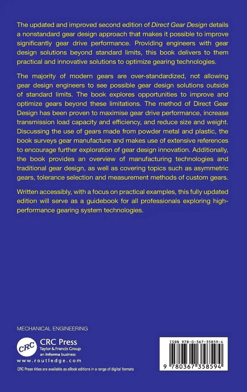 Rückseite: 9780367358594 | Direct Gear Design | Alexander L. Kapelevich | Buch | Englisch | 2021