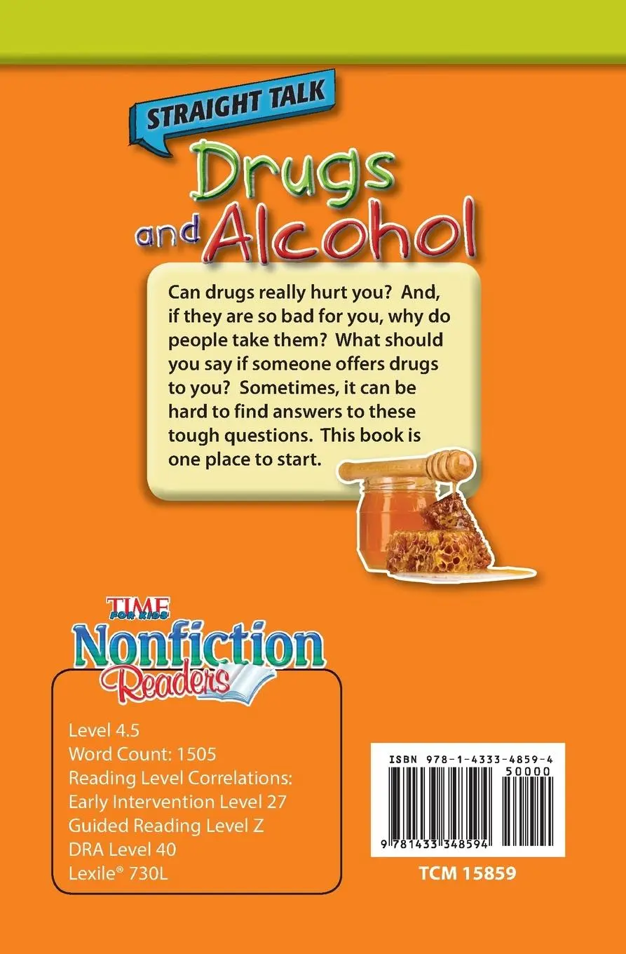 Rückseite: 9781433348594 | Straight Talk | Drugs and Alcohol | Stephanie Paris | Taschenbuch