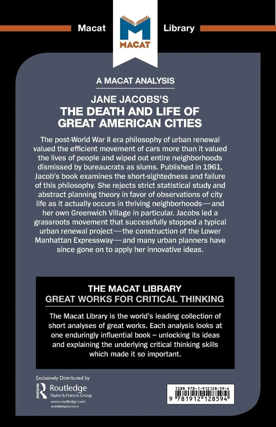 Rückseite: 9781912128594 | An Analysis of Jane Jacobs's The Death and Life of Great American...