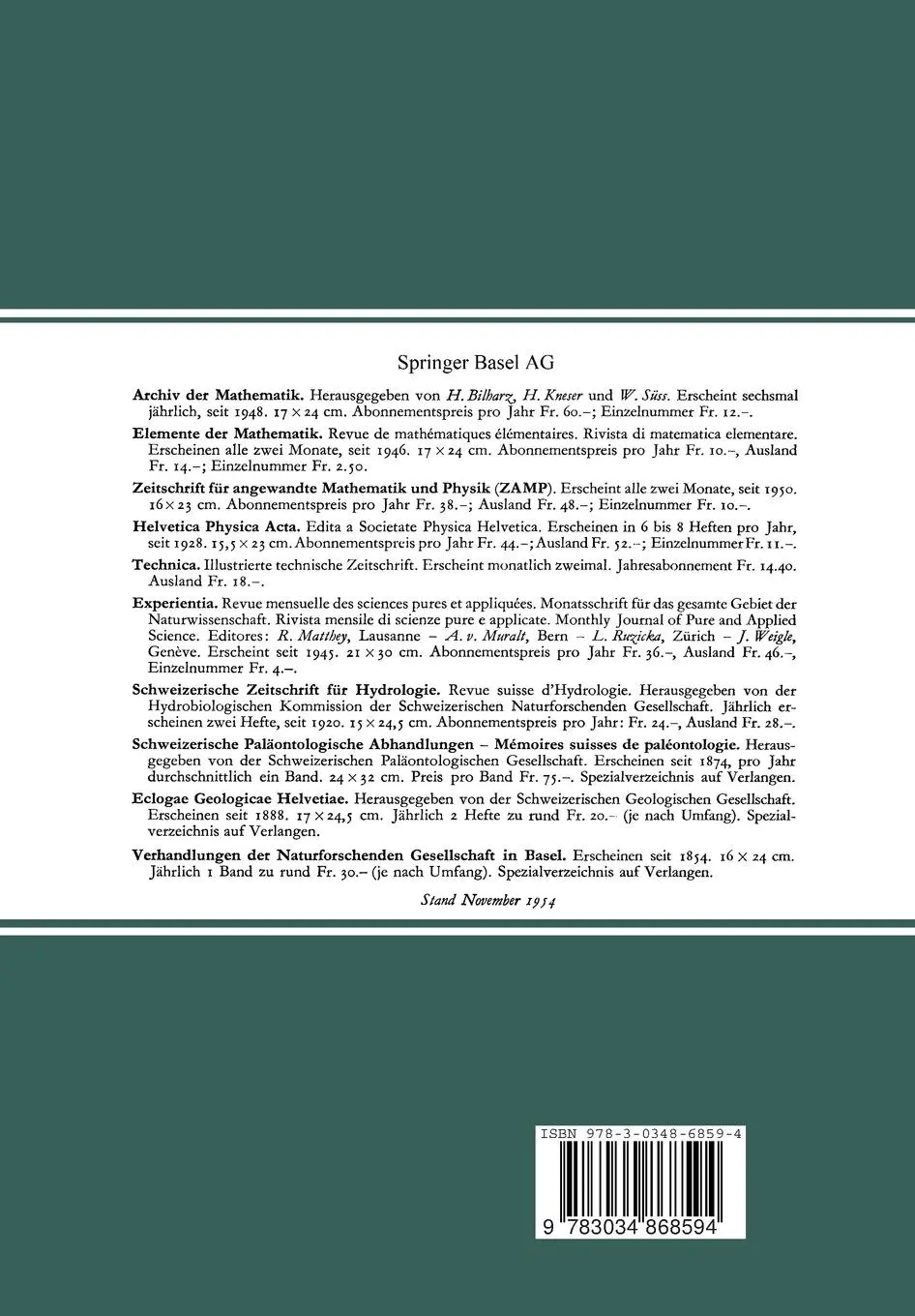 Rückseite: 9783034868594 | Schaltungstheorie und Messtechnik des Dezimeter- und...