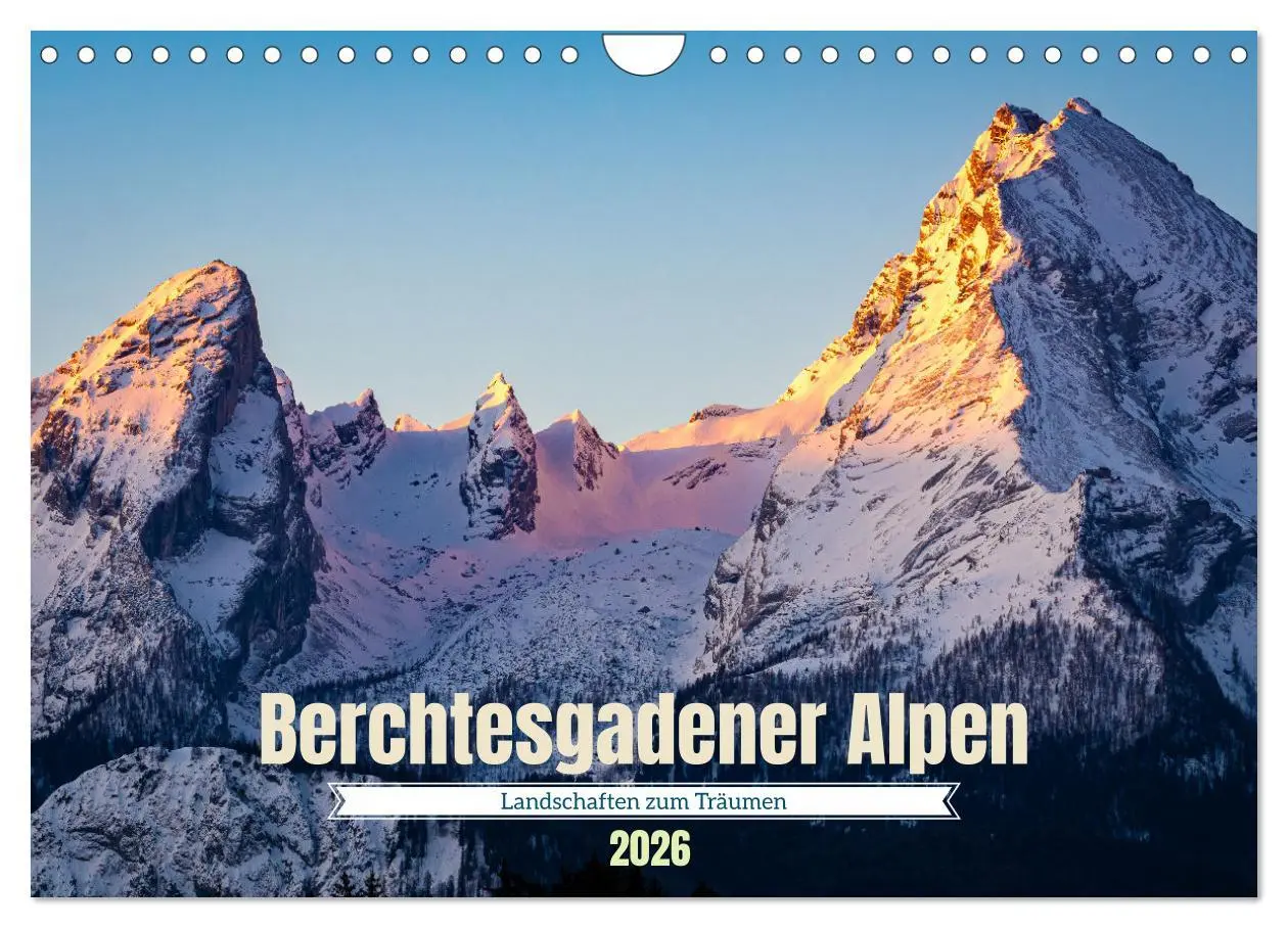 Cover: 9783457908594 | Berchtesgadener Alpen - Landschaften zum Träumen (Wandkalender 2026...