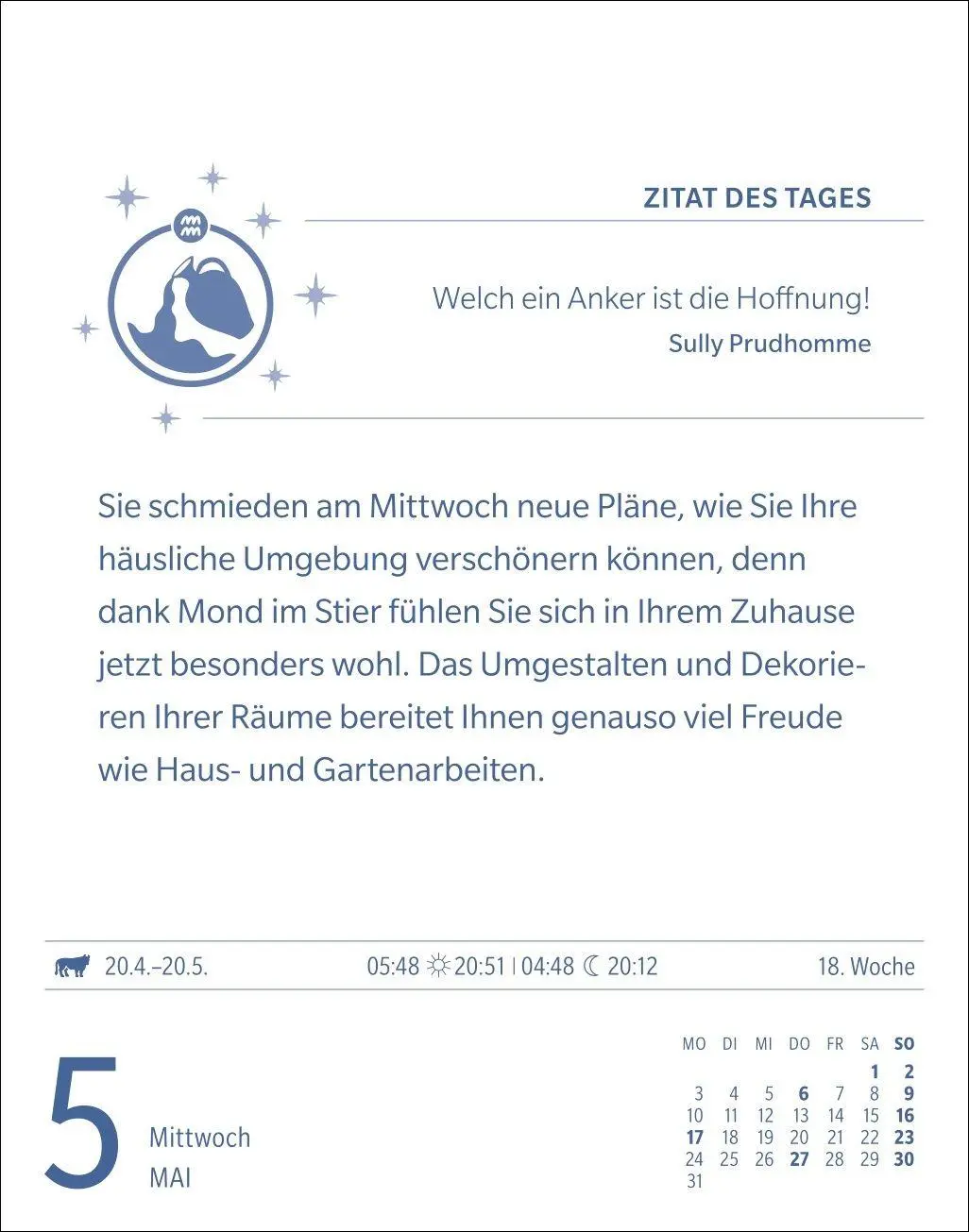 Bild: 9783840038594 | Wassermann Sternzeichenkalender 2027 - Tagesabreißkalender - Ihr...