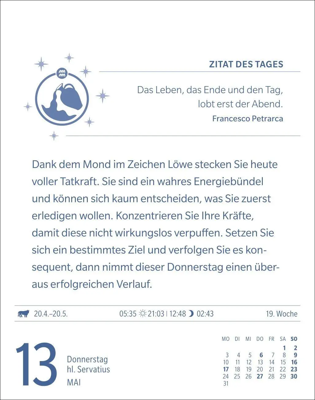 Bild: 9783840038594 | Wassermann Sternzeichenkalender 2027 - Tagesabreißkalender - Ihr...