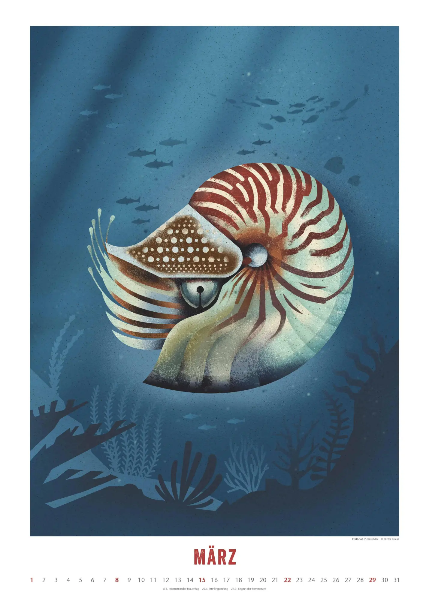 Bild: 4069095008694 | Dieter Braun: Die Welt der Tiere 2026 - Wandkalender - Format 50x70 cm