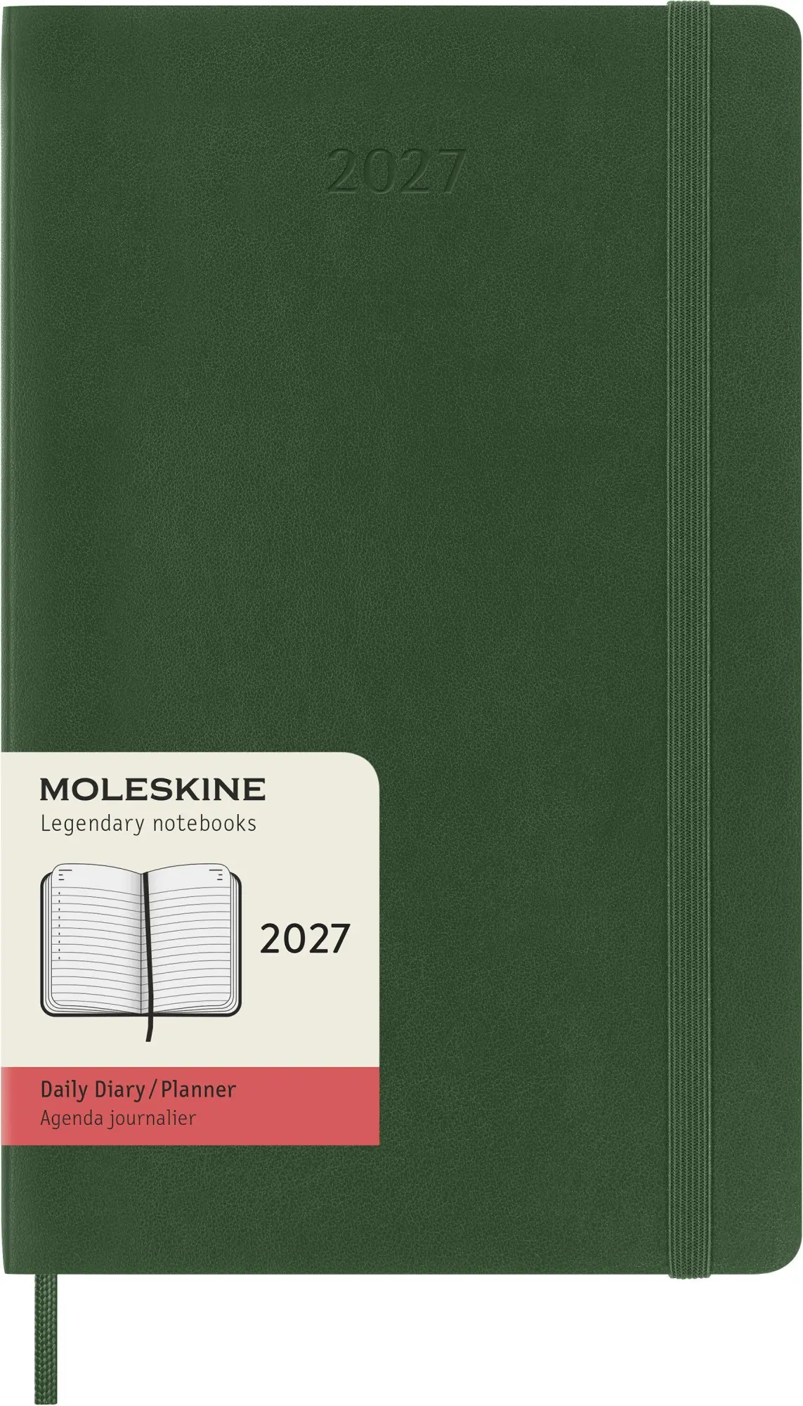 Cover: 8056999278694 | Moleskine 12 Monate Tageskalender 2027, Large/A5, 1 Tag = 1 Seite,...