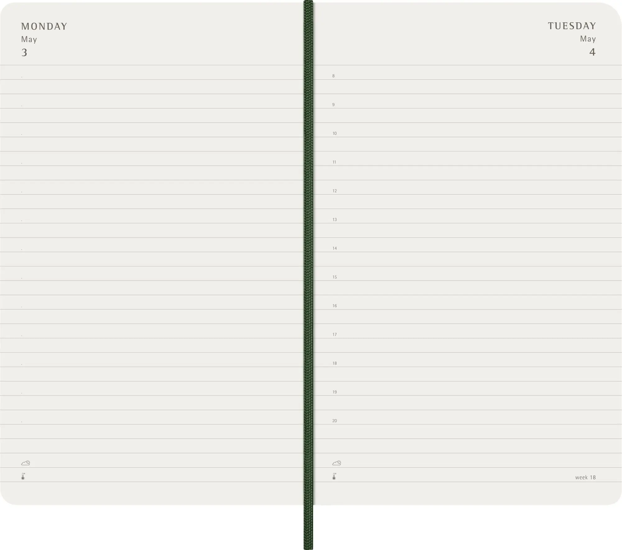 Bild: 8056999278694 | Moleskine 12 Monate Tageskalender 2027, Large/A5, 1 Tag = 1 Seite,...