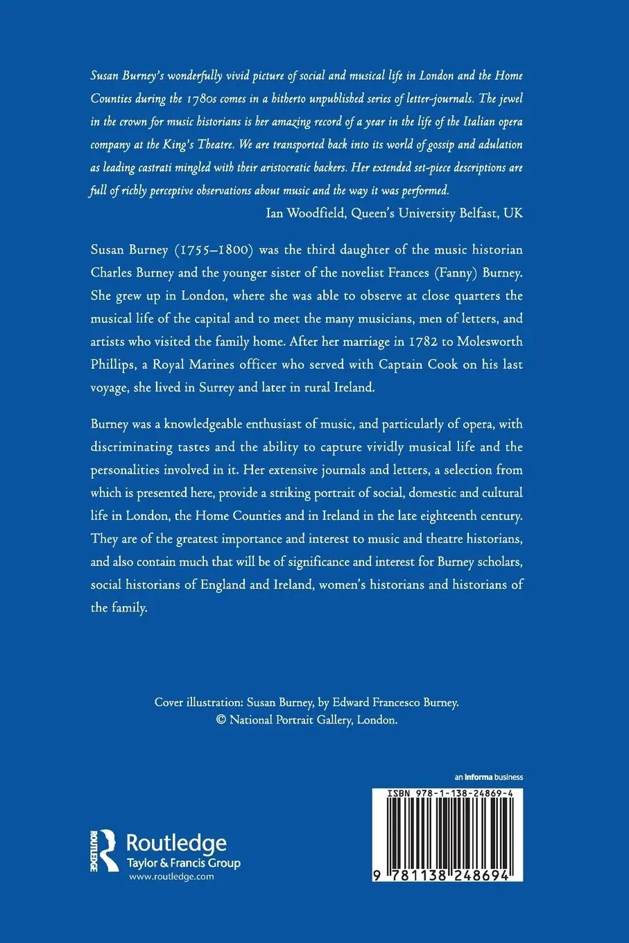 Rückseite: 9781138248694 | The Journals and Letters of Susan Burney | Philip Olleson | Buch
