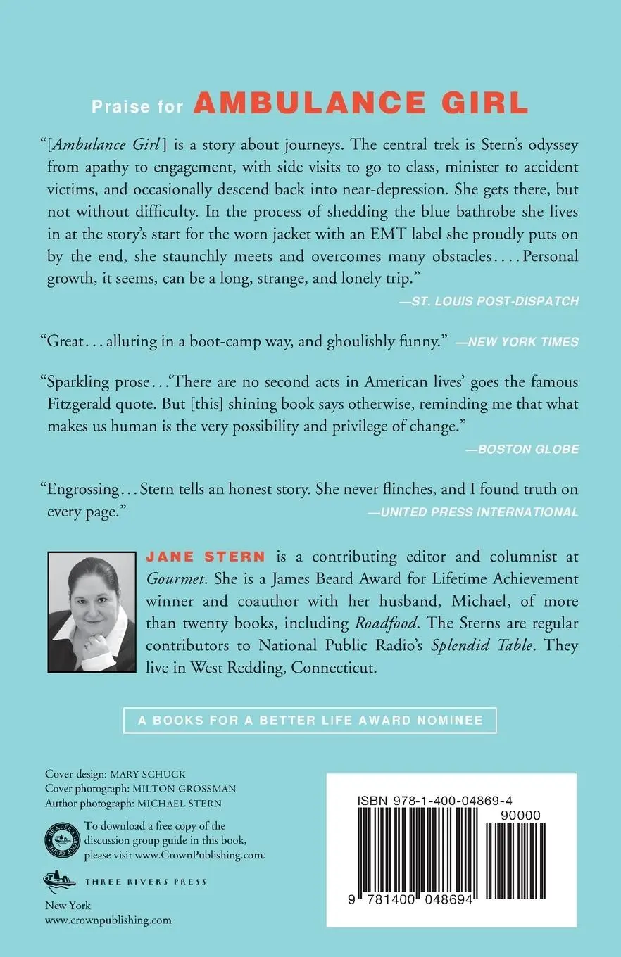 Rückseite: 9781400048694 | Ambulance Girl | How I Saved Myself By Becoming an EMT | Jane Stern